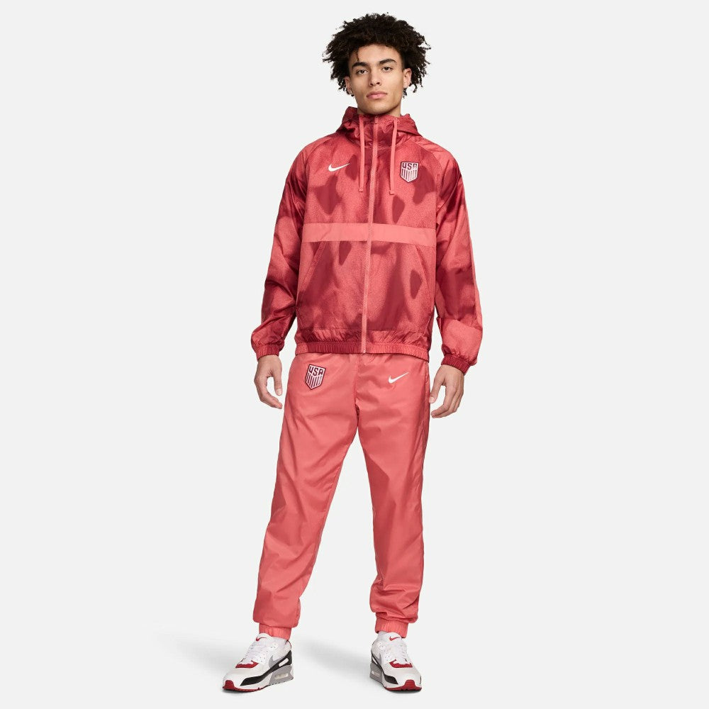 USMNT 2024 Raglan Full-Zip Hoodie Track Suit for sale - Pink 