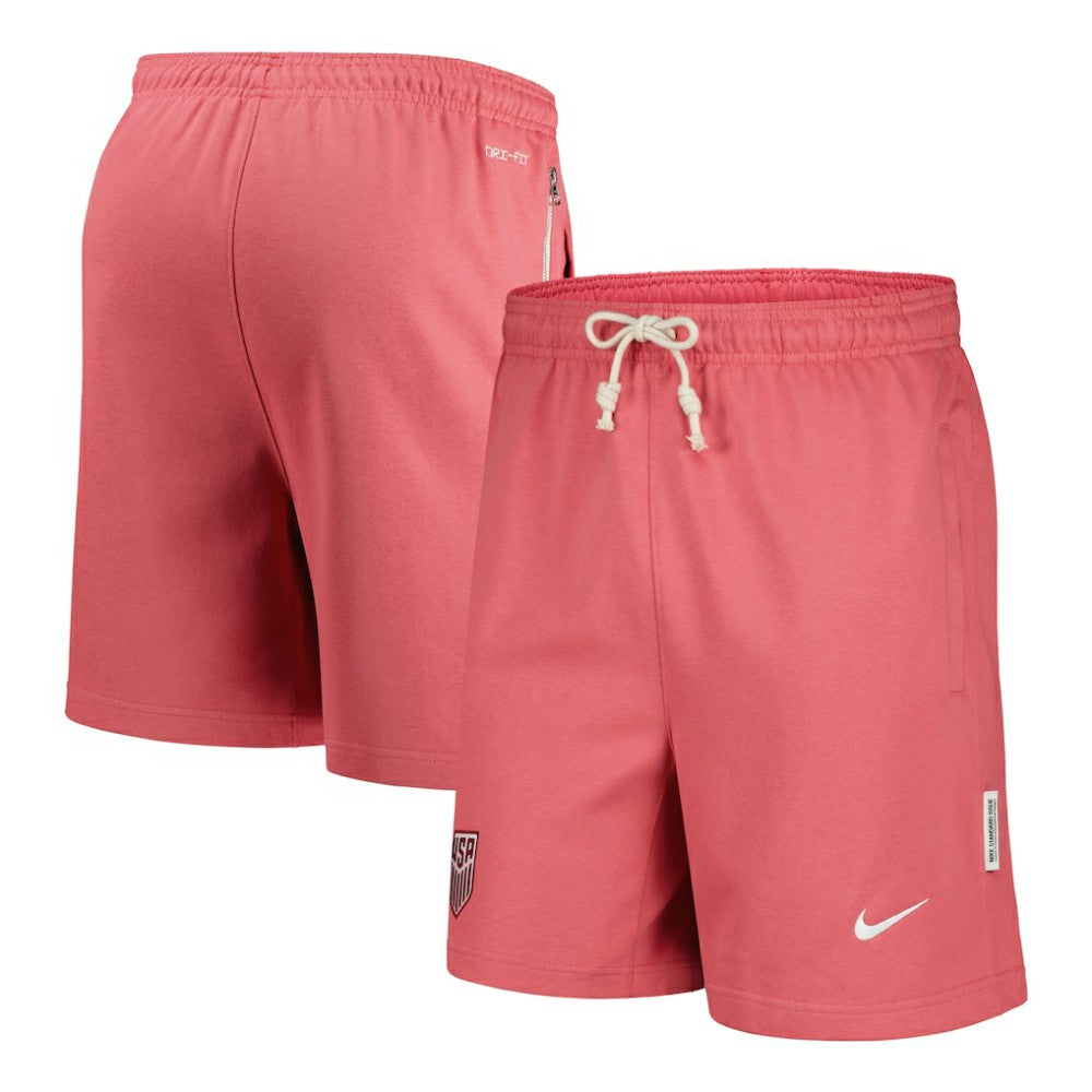 USMNT Standard Issue Fleece Performance Shorts on sale - Pink 