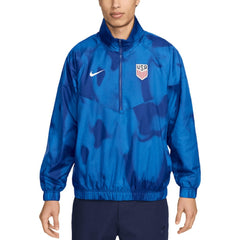 USMNT Windrunner Anorak Half-Zip Jacket on sale - Royal 