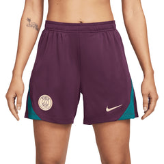 Paris Saint-Germain Women's 2024/25 Strike Performance Shorts on sale - Burgundy 
