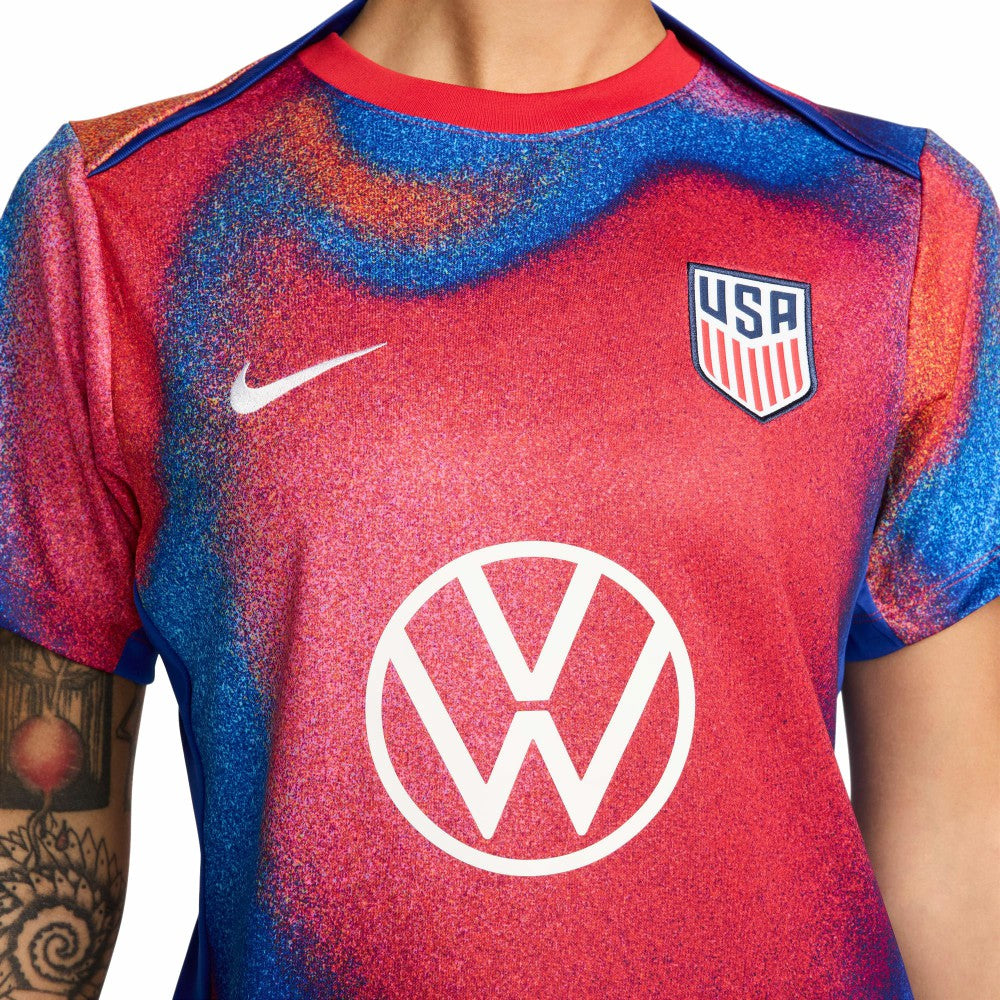 USMNT Women's 2024 Academy Pro Pre-Match Top for sale - Red 