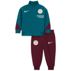 Paris Saint-Germain Infant 2024/25 Strike Performance Track Suit on sale - Teal/Burgundy 