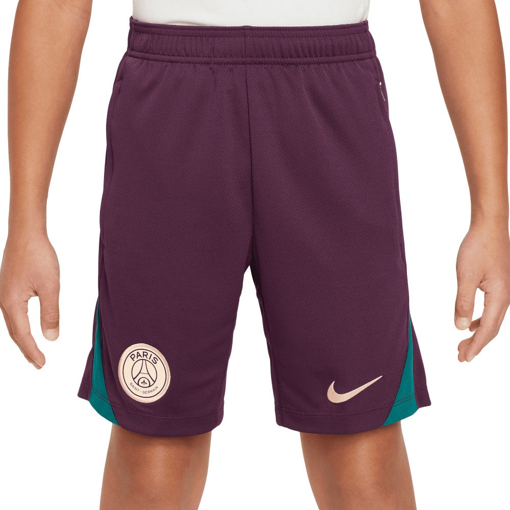 Paris Saint-Germain Youth 2024/25 Strike Performance Shorts on sale - Burgundy 