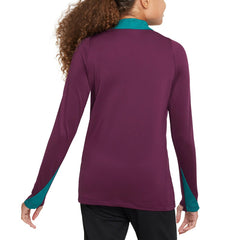 Paris Saint-Germain Youth 2024/25 Strike Drill Quarter-Zip Long Sleeve Performance Training Top on sale - Burgundy 