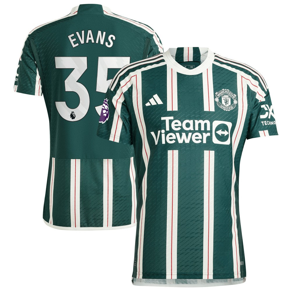 Jonny Evans Manchester United 2023/24 Away Player Jersey – Green 