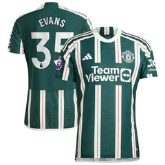 Jonny Evans Manchester United 2023/24 Away Player Jersey – Green 