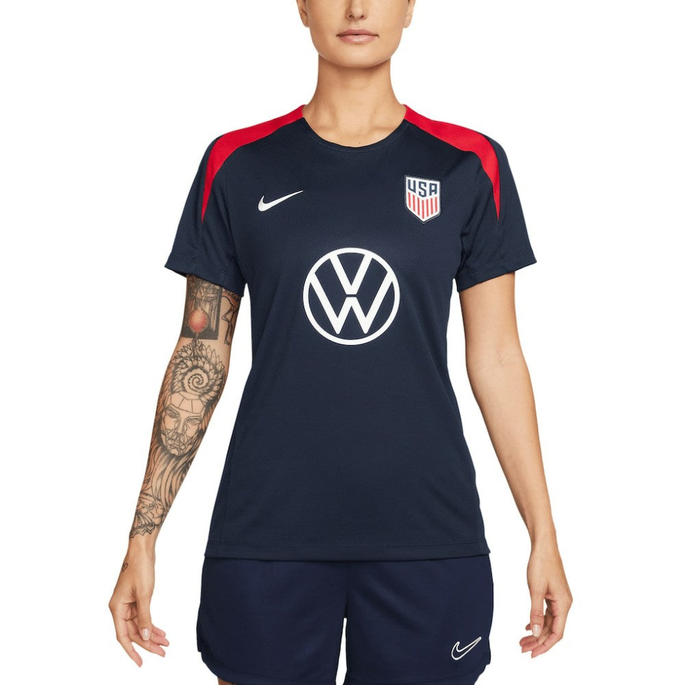 USMNT Women's 2024 Strike Performance Top for sale - Navy 