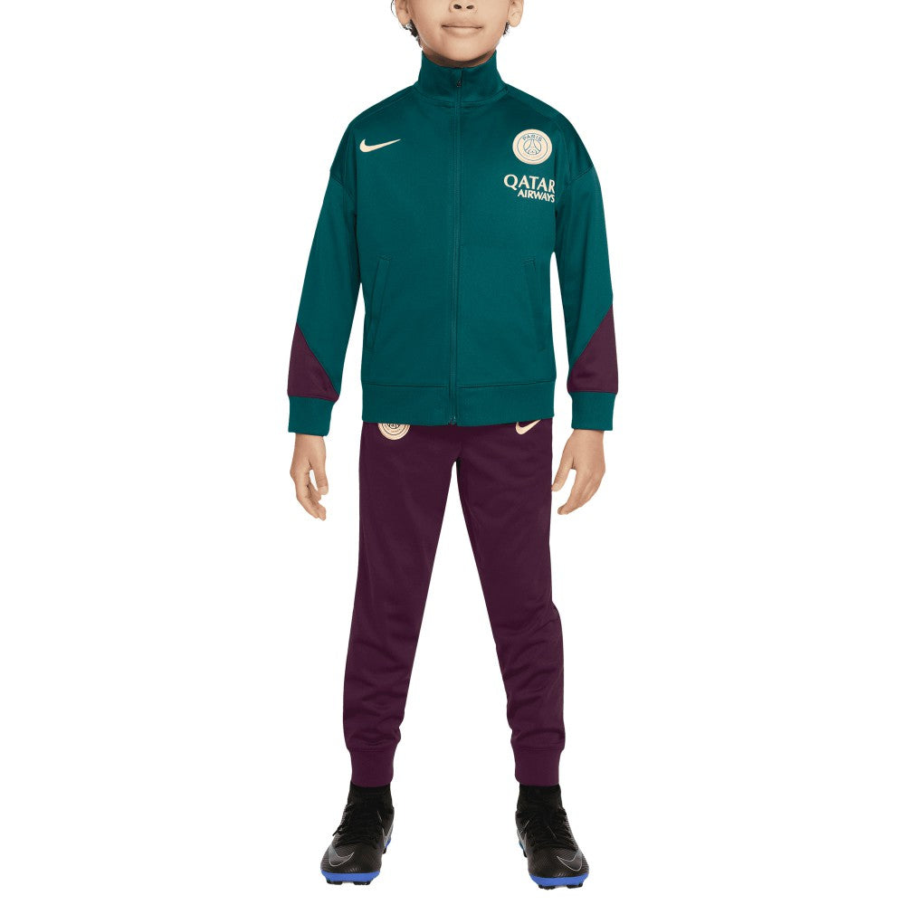Paris Saint-Germain Preschool 2024/25 Strike Full-Zip Track Suit on sale - Teal/Burgundy 