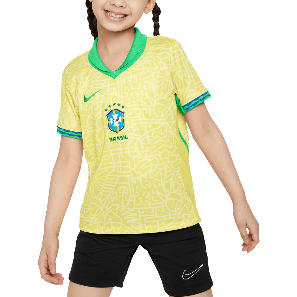 Brazil National Team Preschool 2024 Home Replica Stadium Jersey for sale - Yellow 