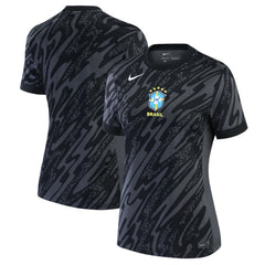 Brazil National Team Women's 2024 Goalkeeper Replica Stadium Jersey for sale - Anthracite 