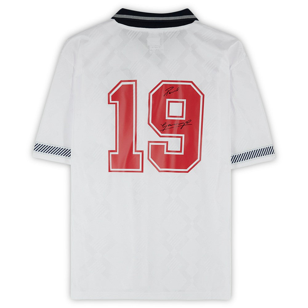 Paul Gascoigne England National Team Autographed 1990 Home Jersey 