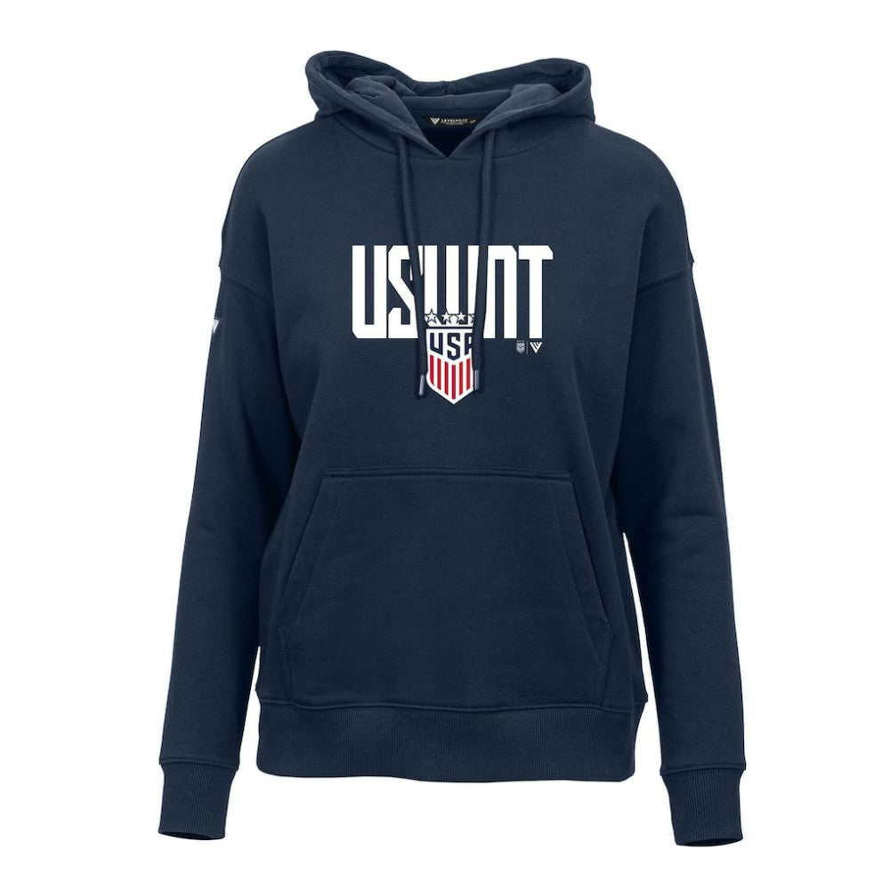 USWNT Levelwear Women's Adorn Mascot Pullover Hoodie on sale - Navy 