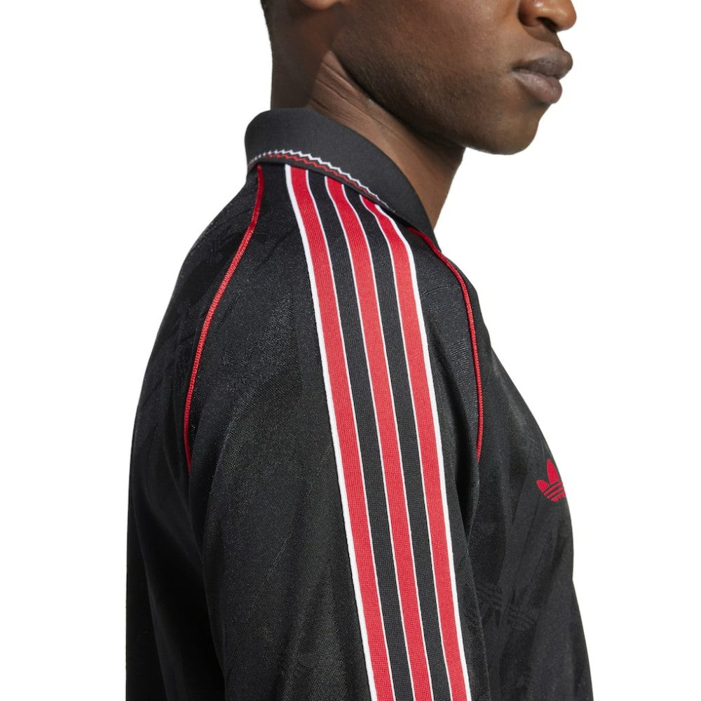 Manchester United Originals Lifestyler Long Sleeve Jersey Discount - Black 