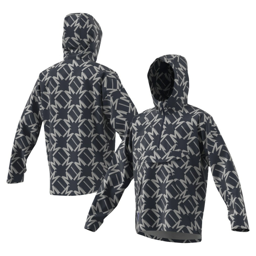 Manchester United 2024/25 Half-Zip Hoodie Windbreaker Jacket Discount - Charcoal 