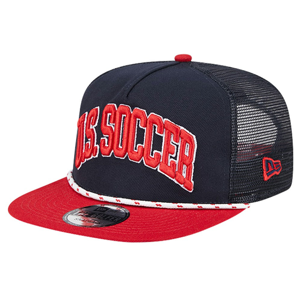USWNT New Era Throwback Golfer Snapback Hat on sale - Navy 