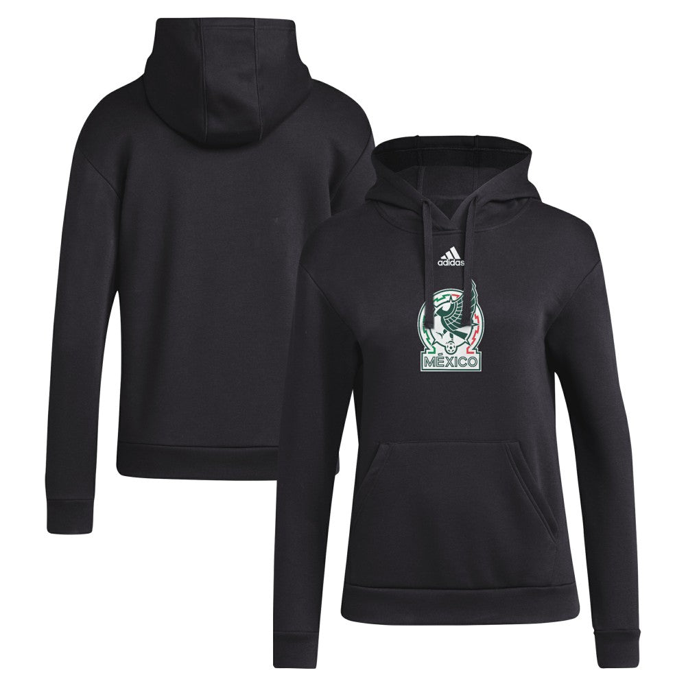 Mexico National Team Women's Crest Pullover Hoodie for sale - Black 