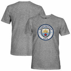 Manchester City 1863FC Tri-Blend Color Crest T-Shirt Discount - Heather Gray 