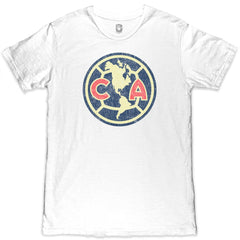 Club America 1863FC Color Crest Slub T-Shirt Discount - White 