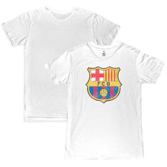 Barcelona 1863FC Color Crest Slub T-Shirt on sale - White 