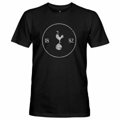 Tottenham Hotspur 1863FC Mono Crest Slub T-Shirt Sale - Black 