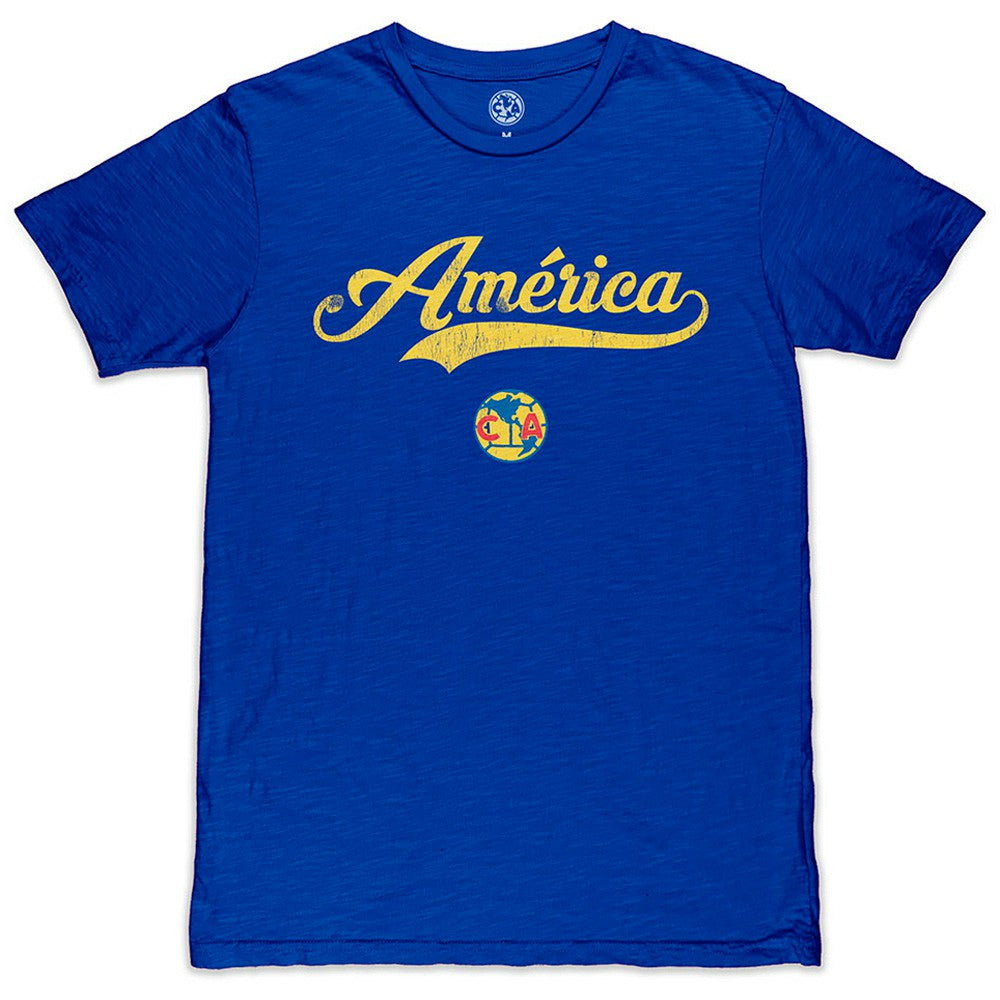 Club America 1863FC Script Slub T-Shirt Discount - Royal 