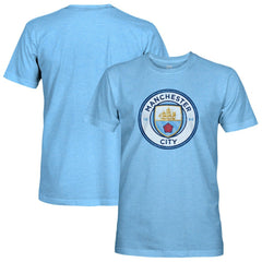 Manchester City 1863FC Color Crest Twisted Tri-Blend Slub T-Shirt Discount - Sky Blue 