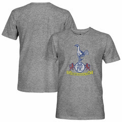 Tottenham Hotspur 1863FC Retro Crest Twisted Tri-Blend Slub T-Shirt Sale - Heather Gray 