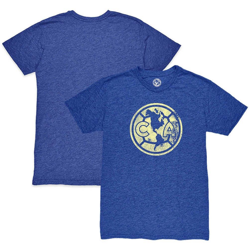 Club America 1863FC Mono Crest Twisted Tri-Blend Slub T-Shirt Discount - Heather Royal 