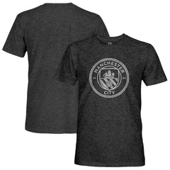 Manchester City 1863FC Mono Crest Twisted Tri-Blend Slub T-Shirt Discount - Heather Black 