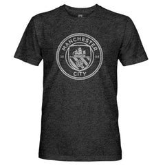 Manchester City 1863FC Mono Crest Twisted Tri-Blend Slub T-Shirt Discount - Heather Black 