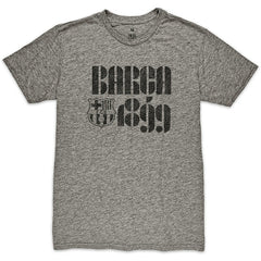 Barcelona 1863FC Retro Vibes Twisted Tri-Blend Slub T-Shirt on sale - Heather Gray 