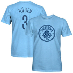 Rúben Dias Manchester City 1863FC Player Name & Number Twisted Tri-Blend Slub T-Shirt Discount - Sky Blue 