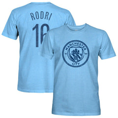 Rodrigo Manchester City 1863FC Player Name & Number Twisted Tri-Blend Slub T-Shirt Discount - Sky Blue 