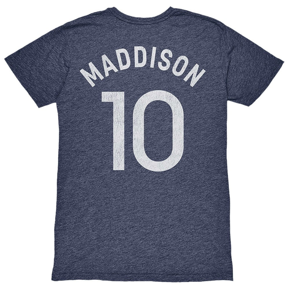 James Maddison Tottenham Hotspur 1863FC Player Name & Number Twisted Tri-Blend Slub T-Shirt Sale - Heather Navy 