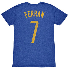 Ferran Torres Barcelona 1863FC Player Name & Number Twisted Tri-Blend Slub T-Shirt on sale - Heather Royal 