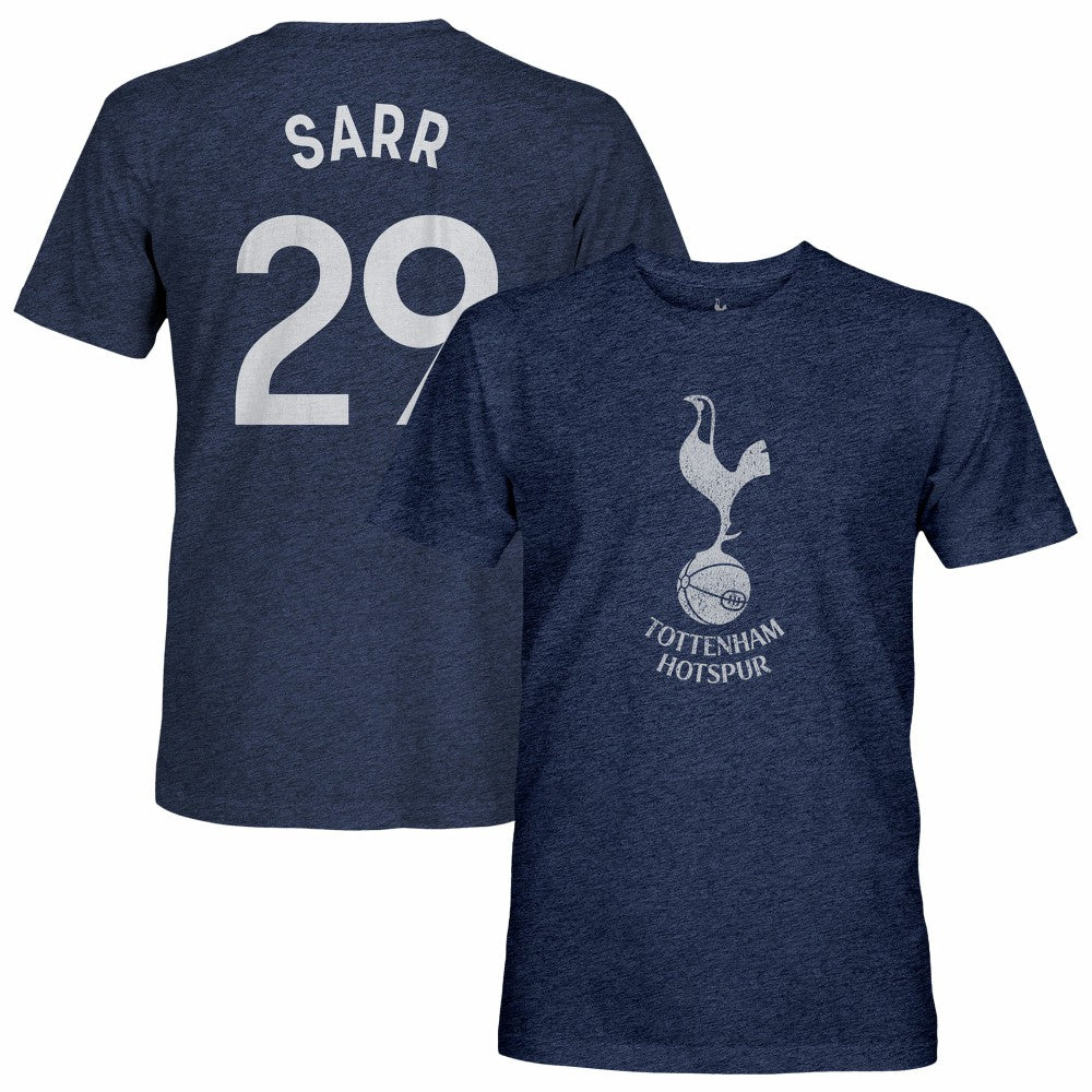Pape Matar Sarr Tottenham Hotspur 1863FC Player Name & Number Twisted Tri-Blend Slub T-Shirt Sale - Heather Navy 
