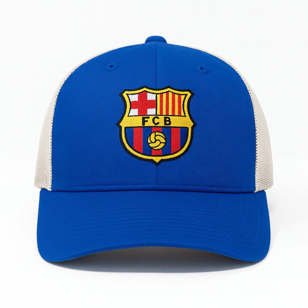 Barcelona 1863FC Washed Trucker Adjustable Hat on sale - Royal 