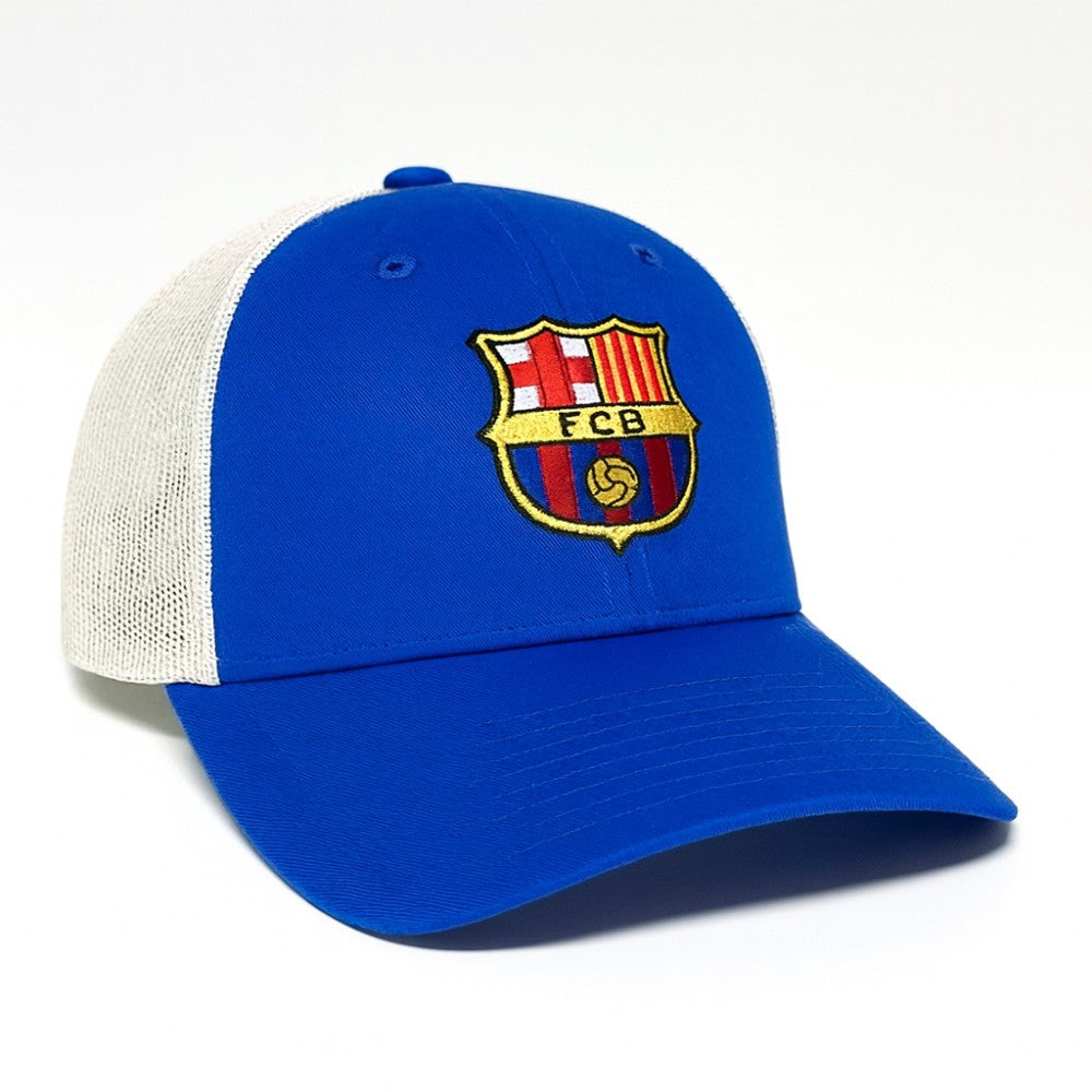 Barcelona 1863FC Washed Trucker Adjustable Hat on sale - Royal 