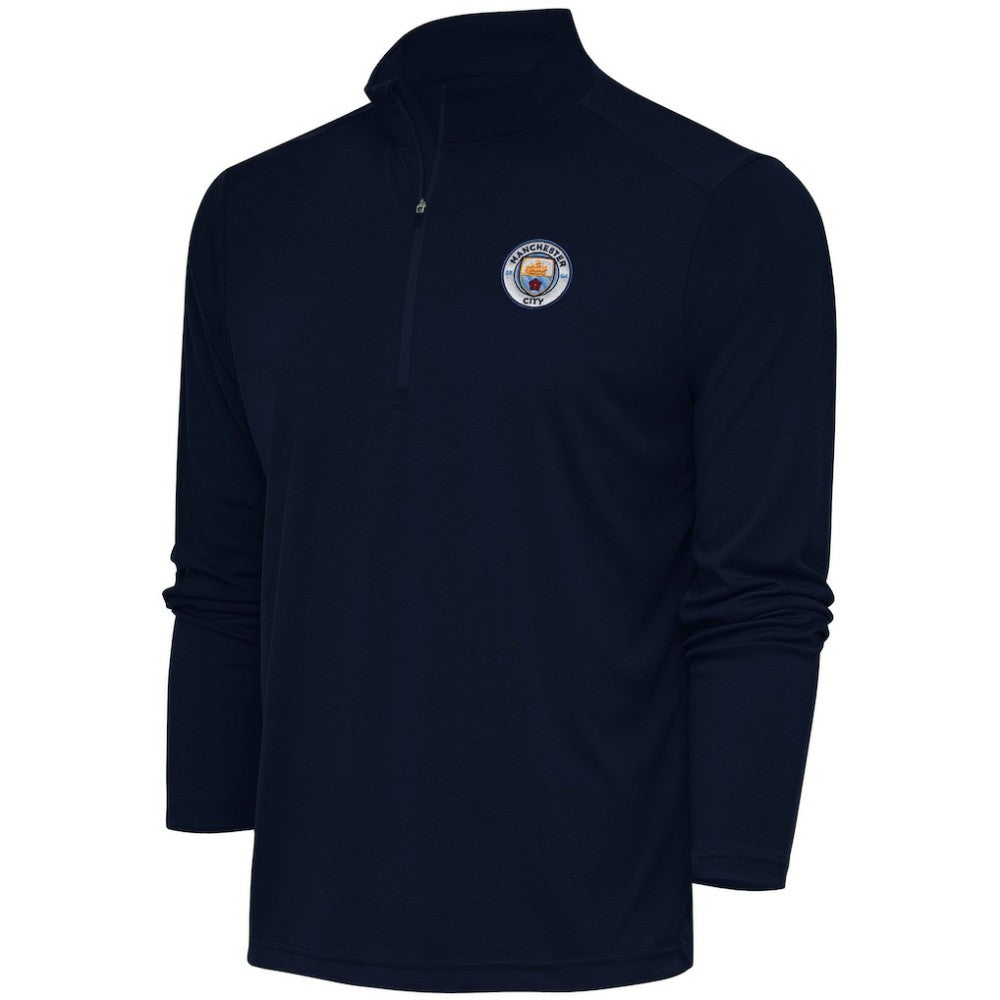 Manchester City Statement Quarter-Zip Pullover Discount - Navy 