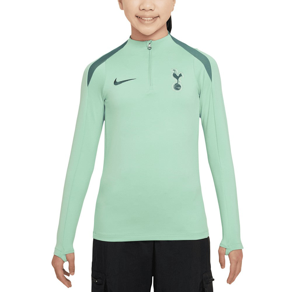 Tottenham Hotspur Youth 2024/25 Third Strike Drill Performance Quarter-Zip Top Sale - Green 