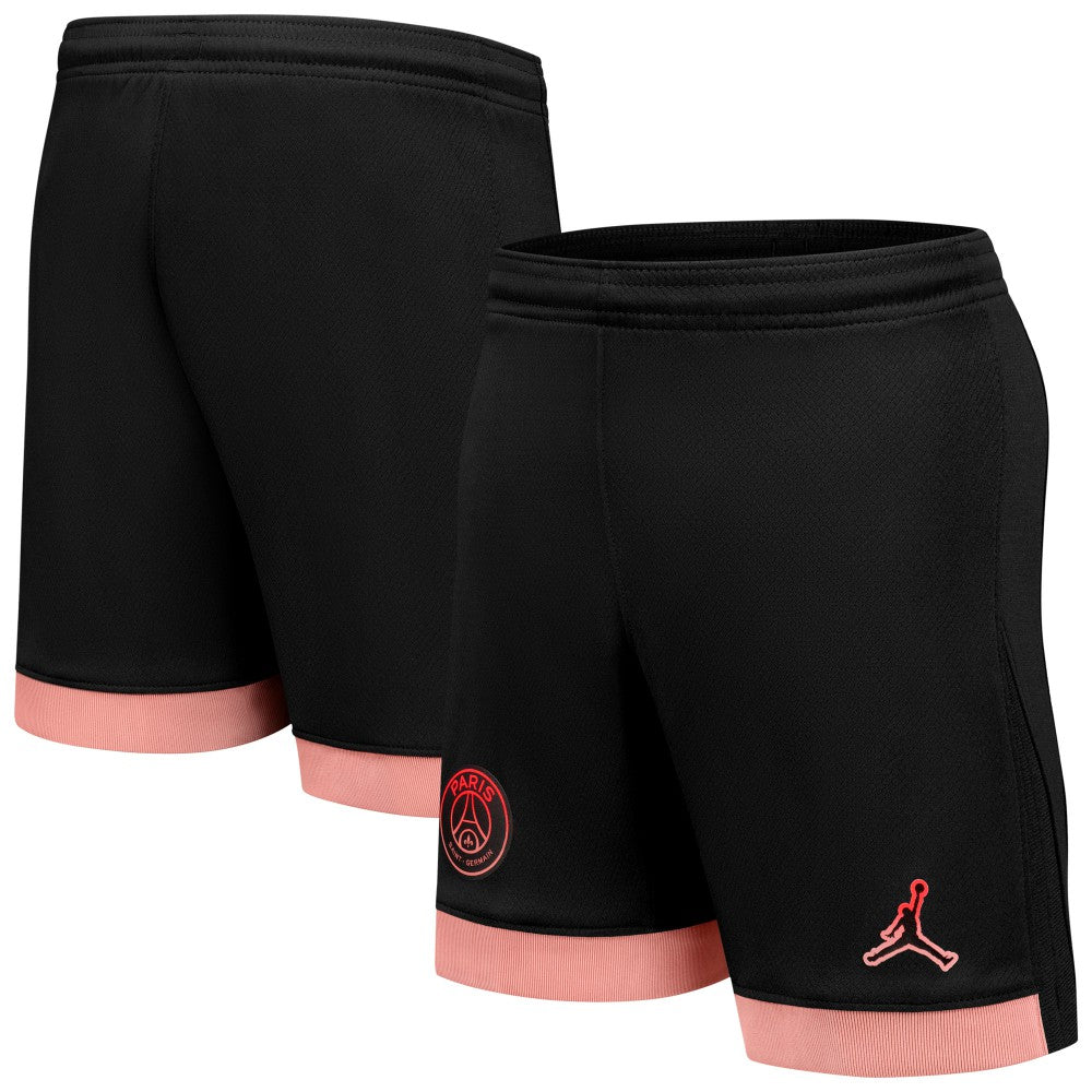 Paris Saint-Germain Jordan Brand Youth 2024/25 Third Stadium Shorts on sale - Black 