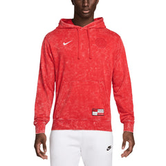 Paris Saint-Germain Club Washed Pullover Hoodie on sale - Red 