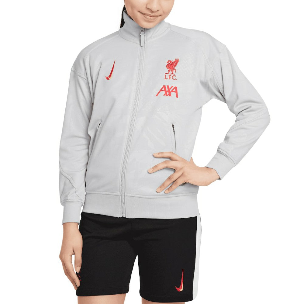 Liverpool Youth 2024/25 Third Academy Pro Anthem Full Zip Jacket Discount - Gray 