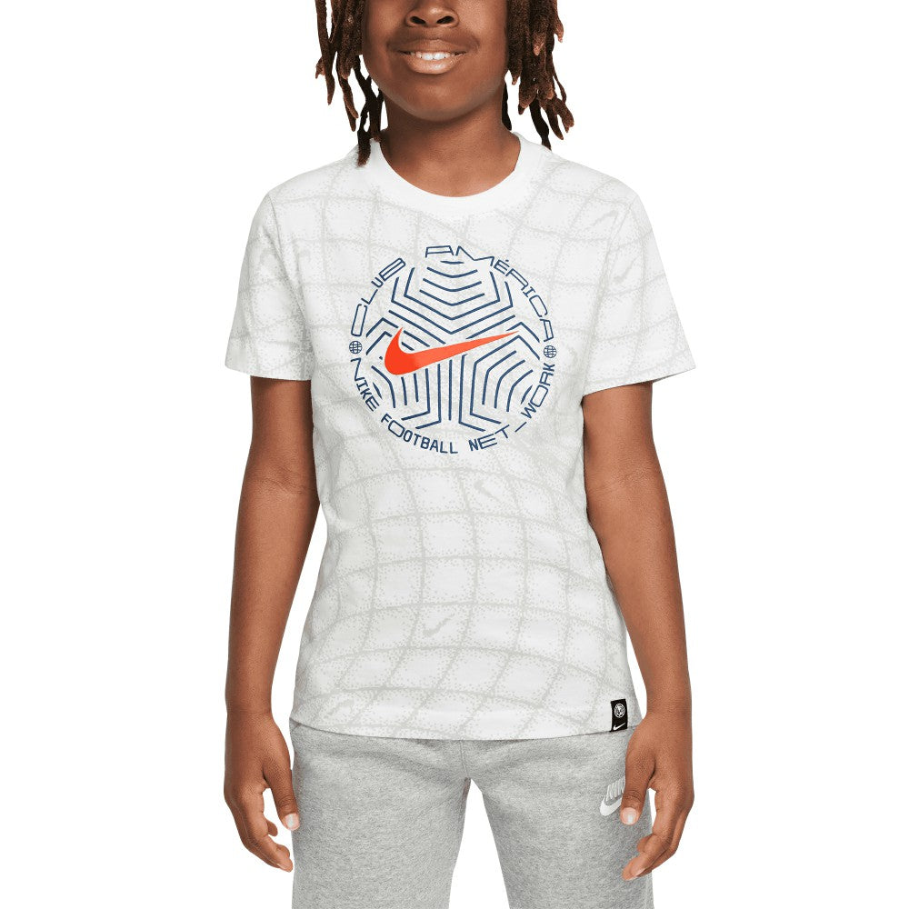 Club America Youth Play T-Shirt Discount - White 