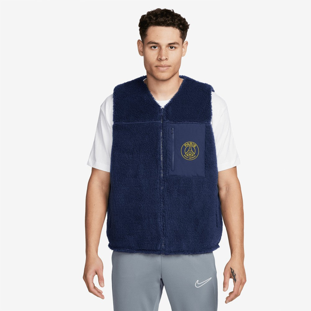 Paris Saint-Germain Club+ Winterized Reversible Full-Zip Vest on sale - Navy 