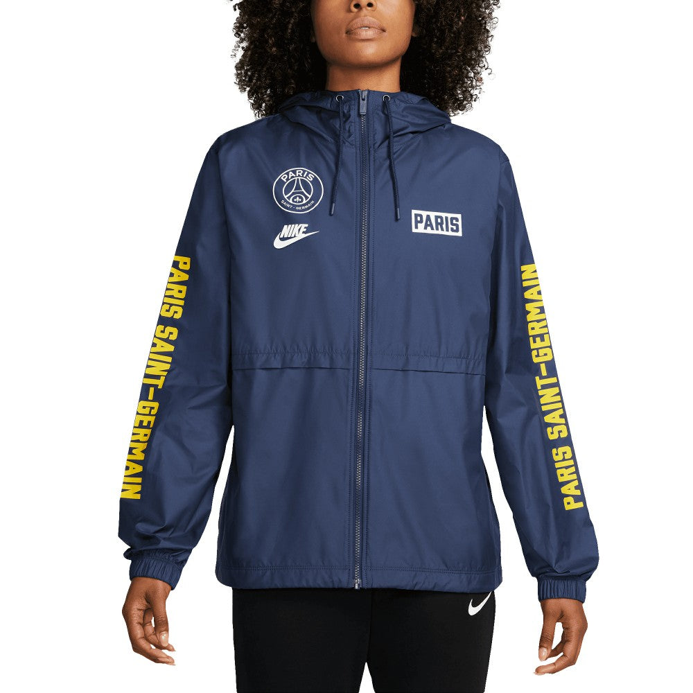Paris Saint-Germain Women's Essential Woven Full-Zip Jacket on sale - Navy 