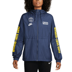 Paris Saint-Germain Women's Essential Woven Full-Zip Jacket on sale - Navy 