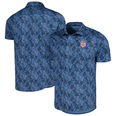 USMNT Antigua Resort Button-Up Shirt on sale - Navy 