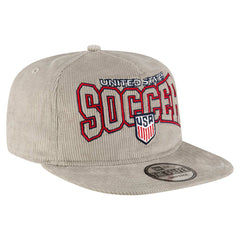 USMNT New Era Corduroy Golfer Adjustable Hat for sale - Gray 