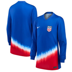 USMNT Youth 2024 Away Replica Long Sleeve Jersey on sale - Blue 
